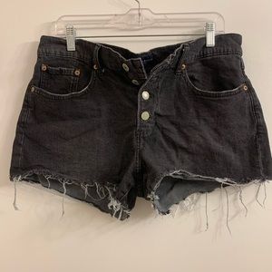 Lucky Brand 3" Mid Rise Boy jean shorts size 14/32